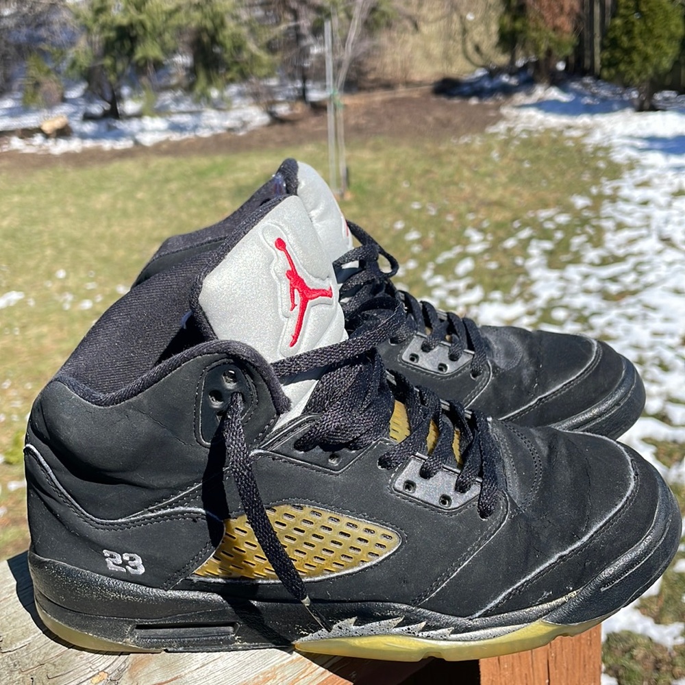 Nike Air Jordan 5 Black Metallic